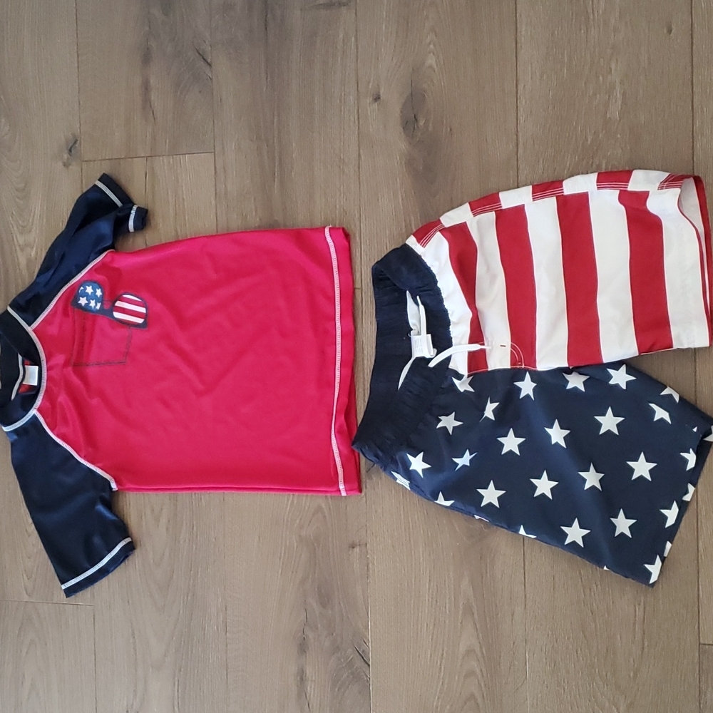 Patriotic swim set size 8 gymboree